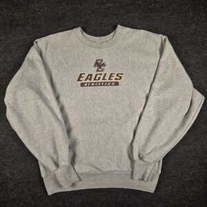 Vintage Champion Reverse Weave Mens Gray Sweatshirt Boston College Eagles Size S